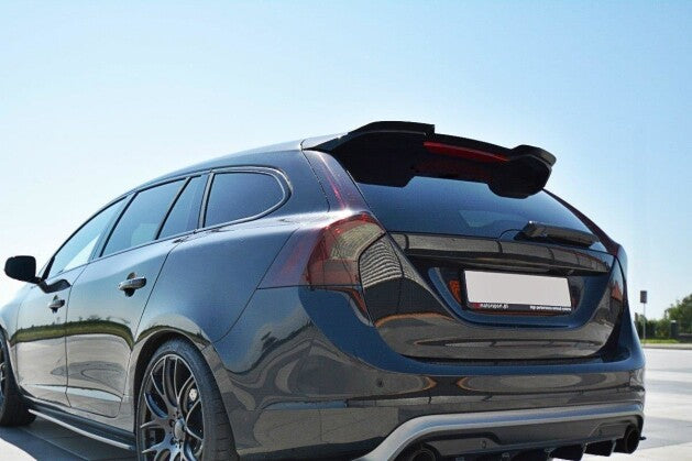Heckspoiler Lippe passend für Volvo V60 Polestar FL schwarz Hochglanz