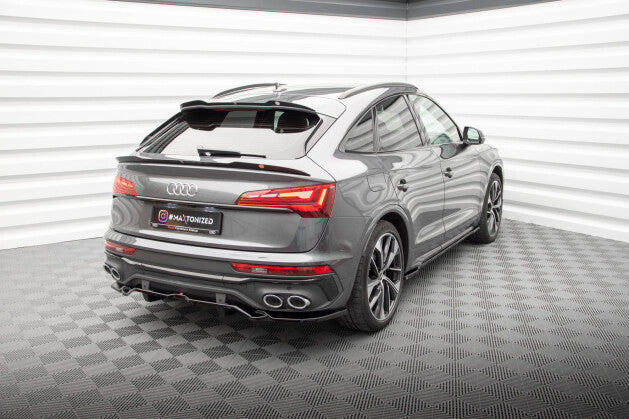 Heckspoiler Lippe unten passend für Audi SQ5 / Q5 S-Line Sportback Mk2 FL schwarz Hochglanz