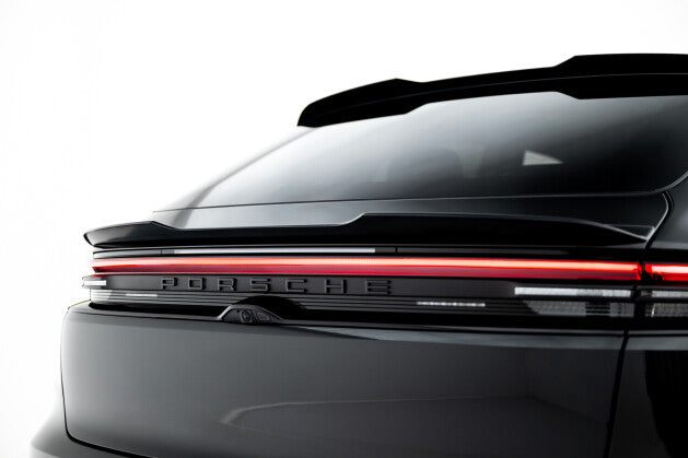 Heckspoiler Lippe unten passend für Porsche Macan EV Mk1 schwarz Hochglanz