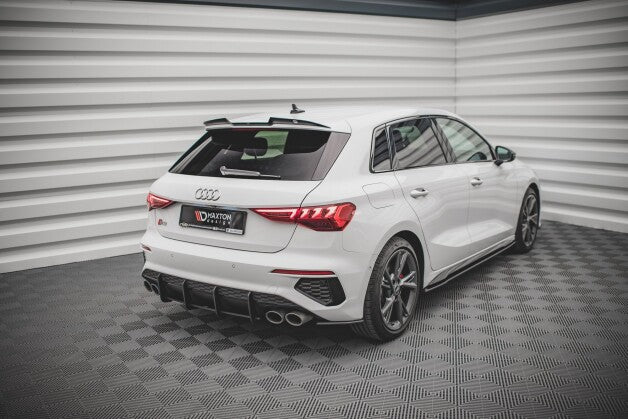 Heckspoiler Lippe V.1 passend für Audi RS3 / S3 / A3 S-Line Sportback 8Y schwarz Hochglanz
