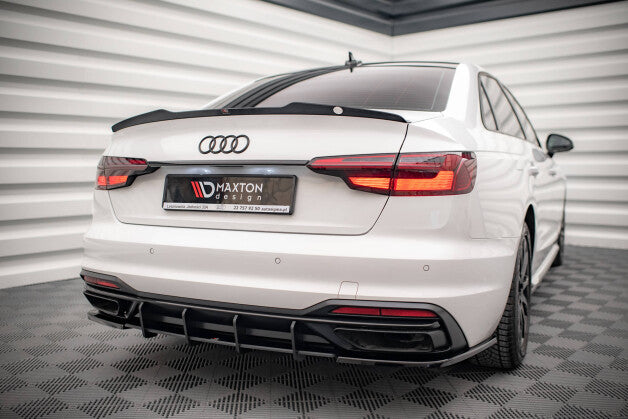 Heckspoiler Lippe V.1 passend für Audi S4 / A4 Standard / S-Line / Competition Limousine B9 / B9 FL schwarz Hochglanz