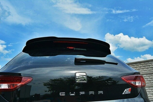Heckspoiler Lippe V.2 passend für Seat Leon CUPRA Hatchback Mk3 schwarz Hochglanz