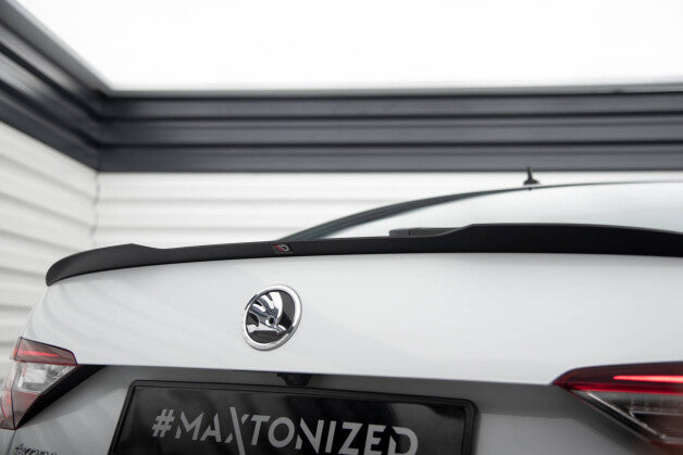 Heckspoiler Lippe V.2 passend für Skoda Superb Liftback Mk3 / Mk3 FL schwarz Hochglanz