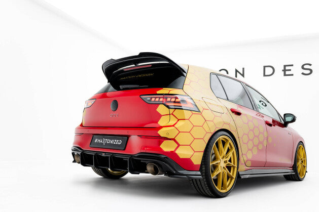 Heckspoiler Lippe V.2 passend für VW Golf R-Performance Hatchback Mk8 FL schwarz Hochglanz