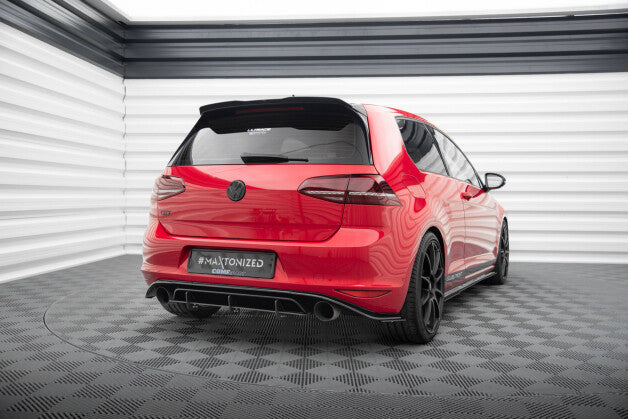 Heckspoiler Lippe V.3 passend für VW Golf 7 / 7 FL R / R-Line / GTI schwarz Hochglanz