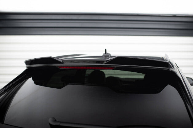 Heckspoiler oben 3D passend für Audi Q8 / SQ8 / Q8 S-Line Mk1 schwarz Hochglanz