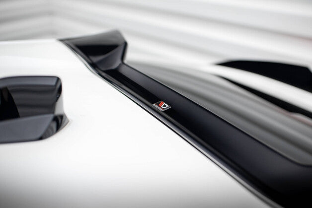 Heckspoiler oben 3D passend für Peugeot 408 Mk1 schwarz Hochglanz