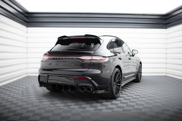 Heckspoiler unten 3D passend für Porsche Macan GTS / Standard / T Mk1 FL 2 schwarz Hochglanz