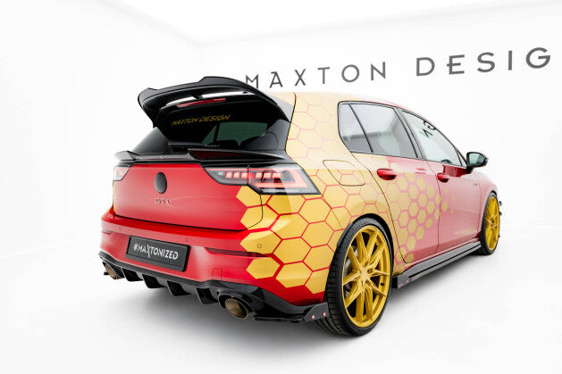 Heckspoiler unten 3D passend für VW Golf R Mk8 FL schwarz Hochglanz