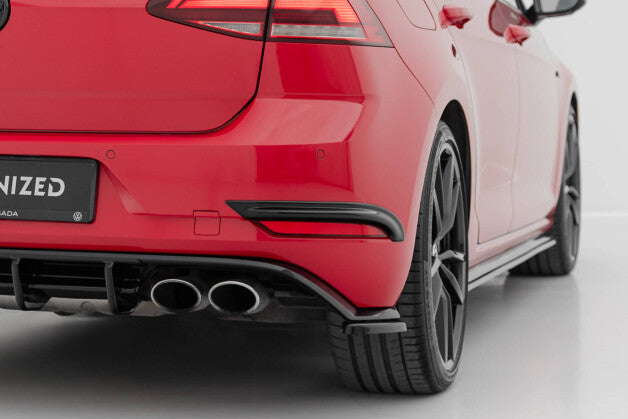 Hintere Rahmen passend für Leuchten VW Golf R / R-Line Mk7 FL schwarz Hochglanz