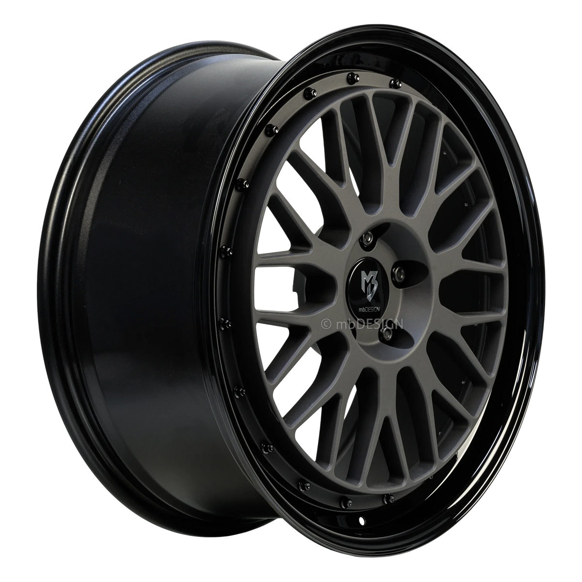 mbDESIGN LV1 schwarz stumpfmatt/schwarz glänzend