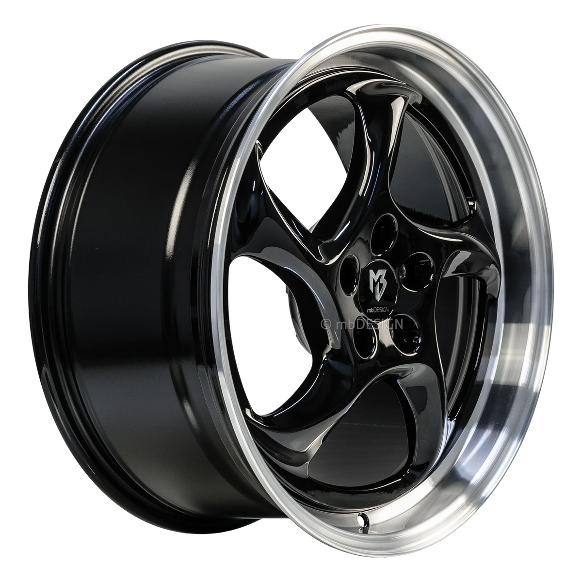 mbDESIGN TURBO schwarz glänzend poliert