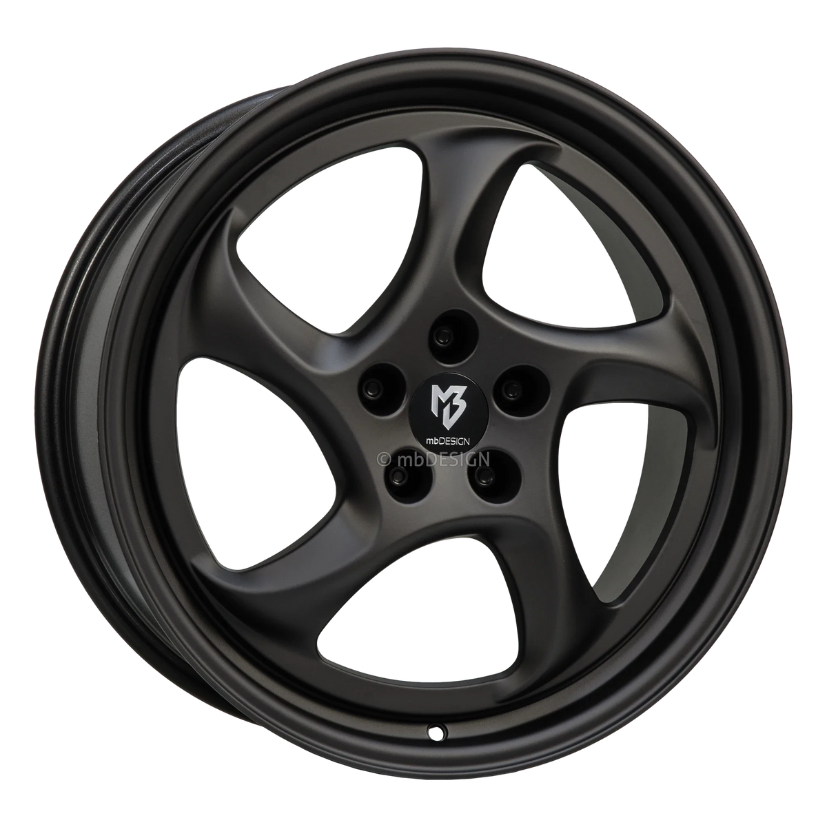 mbDESIGN TURBO schwarz stumpfmatt