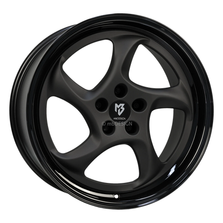mbDESIGN TURBO schwarz stumpfmatt/schwarz glänzend