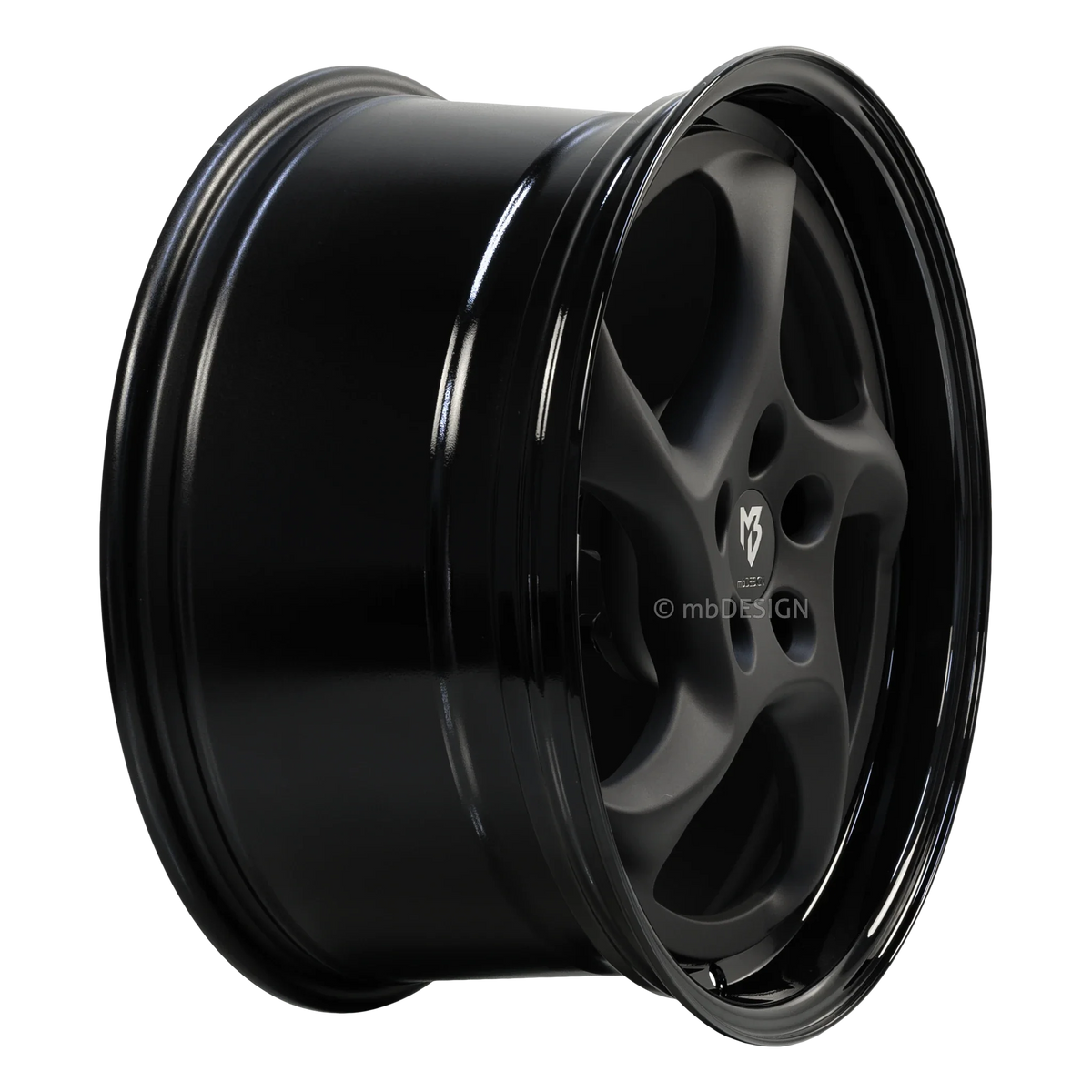 mbDESIGN TURBO schwarz stumpfmatt/schwarz glänzend