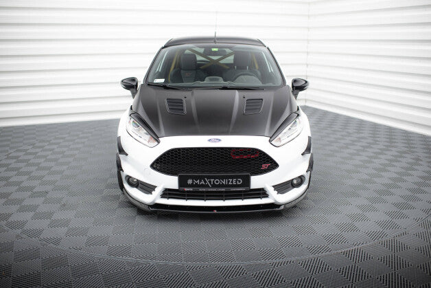 Motorhauben Luftschlitze passend für Ford Fiesta ST Mk7 FL schwarz Hochglanz