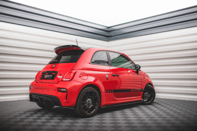 Seitenschweller Ansatz (Paar) passend für ABARTH 595 Mk1 FL schwarz Hochglanz