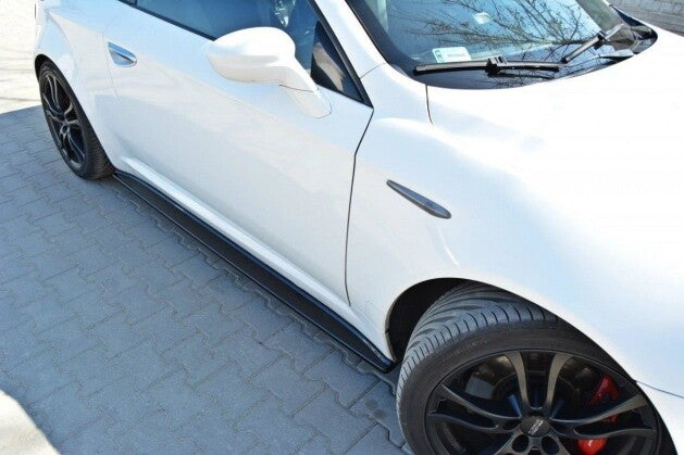 Seitenschweller Ansatz (Paar) passend für Alfa Romeo Brera schwarz Hochglanz