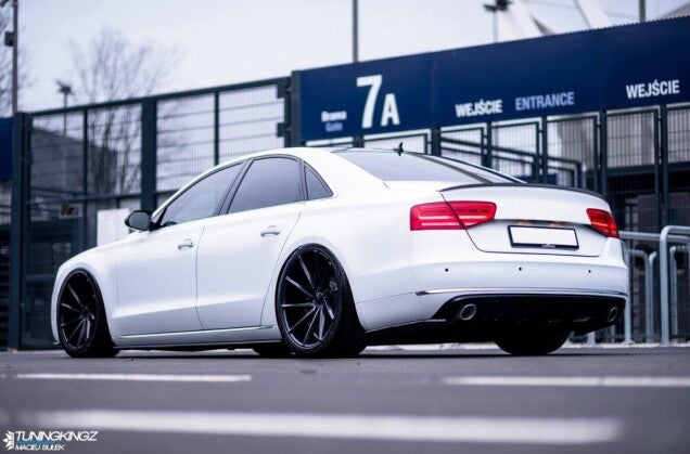 Seitenschweller Ansatz (Paar) passend für Audi A8 D4 Carbon Look