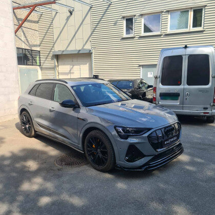 Seitenschweller Ansatz (Paar) passend für Audi e-Tron S-Line schwarz Hochglanz