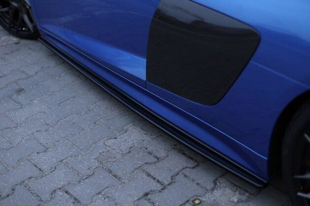 Seitenschweller Ansatz (Paar) passend für Audi R8 Mk.2 schwarz Hochglanz