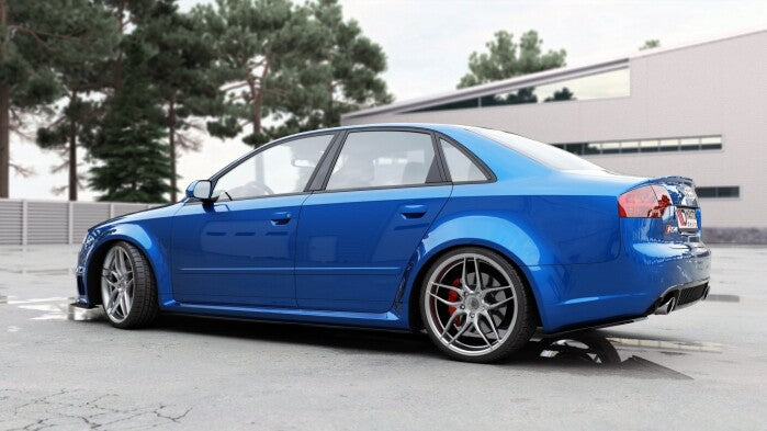 Seitenschweller Ansatz (Paar) passend für Audi RS4 B7 Carbon Look