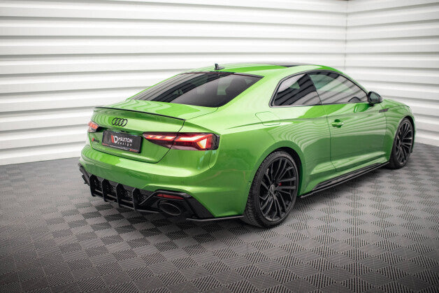 Seitenschweller Ansatz (Paar) passend für Audi RS5 Coupe F5 FL roter Kern