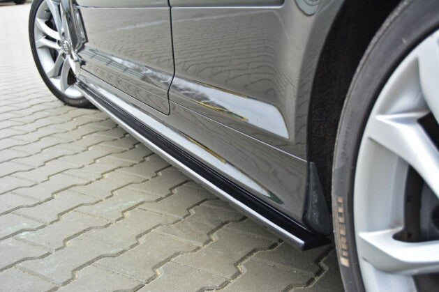 Seitenschweller Ansatz (Paar) passend für Audi S3 8P / S3 8P FL / RS3 8P schwarz Hochglanz