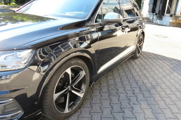 Seitenschweller Ansatz (Paar) passend für Audi SQ7 / Q7 S-Line Mk.2 schwarz Hochglanz
