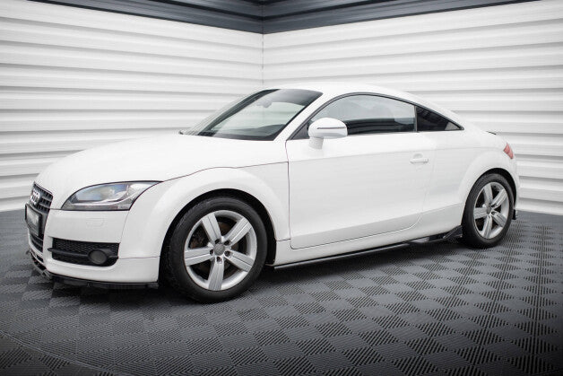 Seitenschweller Ansatz (Paar) passend für Audi TT 8J schwarz Hochglanz