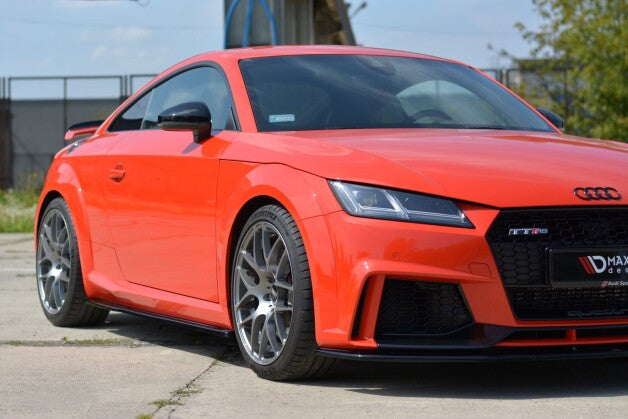 Seitenschweller Ansatz (Paar) passend für Audi TT RS 8S schwarz Hochglanz