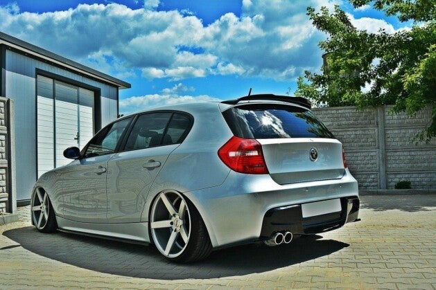 Seitenschweller Ansatz (Paar) passend für BMW 1er E87 schwarz Hochglanz