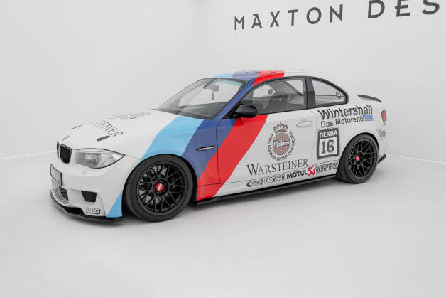 Seitenschweller Ansatz (Paar) passend für BMW 1er M Coupe E82 schwarz Hochglanz