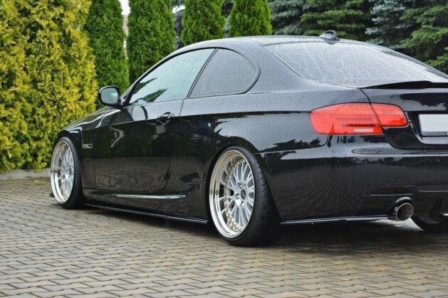 Seitenschweller Ansatz (Paar) passend für BMW 3er E92 M Paket FL schwarz Hochglanz