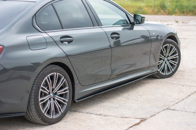 Seitenschweller Ansatz (Paar) passend für BMW 3er M-Paket G20 schwarz Hochglanz