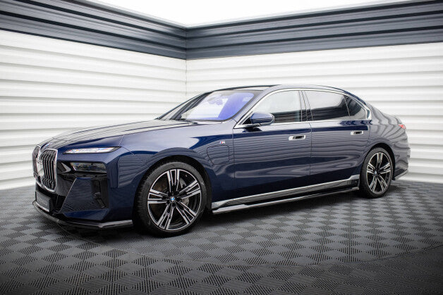 Seitenschweller Ansatz (Paar) passend für BMW 7 M-Paket G70 schwarz Hochglanz