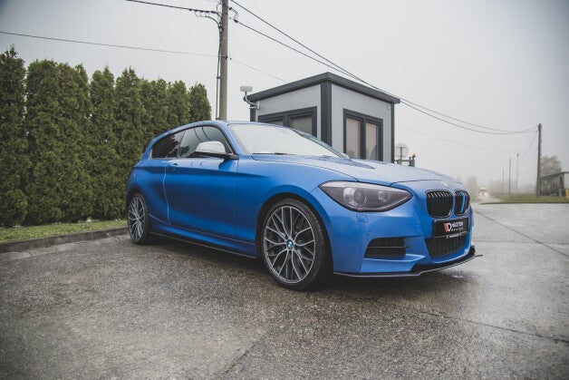 Seitenschweller Ansatz (Paar) passend für BMW M135i F20 roter Kern