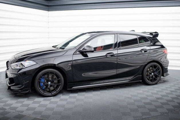 Seitenschweller Ansatz (Paar) passend für BMW M135i M-Performance F40 schwarz Hochglanz