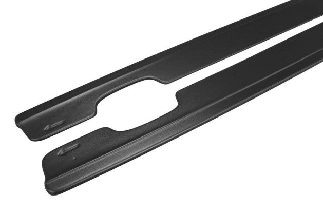 Seitenschweller Ansatz (Paar) passend für BMW M3 E46 Coupe schwarz Hochglanz