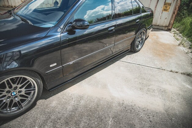 Seitenschweller Ansatz (Paar) passend für BMW M5 / 5 M-Paket E39 schwarz Hochglanz
