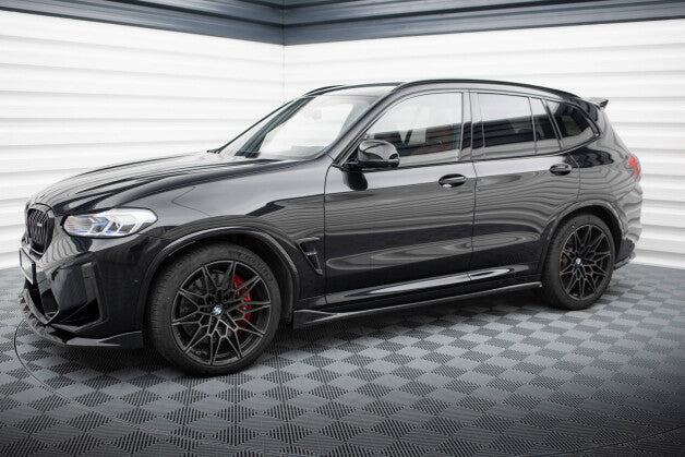 Seitenschweller Ansatz (Paar) passend für BMW X3 M F97 / F97 FL schwarz Hochglanz