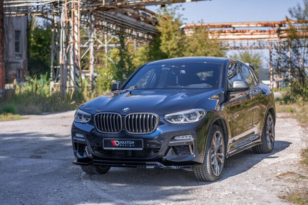 Seitenschweller Ansatz (Paar) passend für BMW X4 M-Paket G02 schwarz Hochglanz