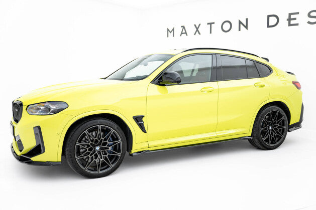 Seitenschweller Ansatz (Paar) passend für BMW X4M F98 FL schwarz Hochglanz