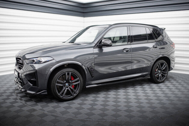 Seitenschweller Ansatz (Paar) passend für BMW X5 M F95 / F95 FL schwarz Hochglanz