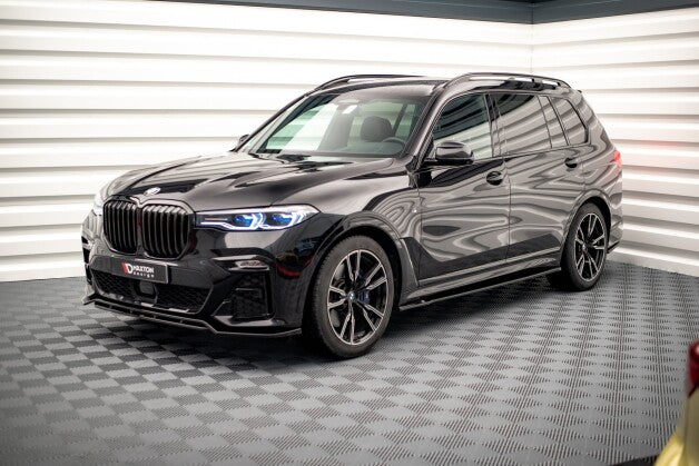 Seitenschweller Ansatz (Paar) passend für BMW X7 M-Paket G07 schwarz Hochglanz