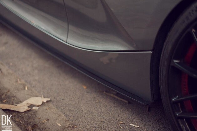 Seitenschweller Ansatz (Paar) passend für BMW Z4 Coupe E86 schwarz matt