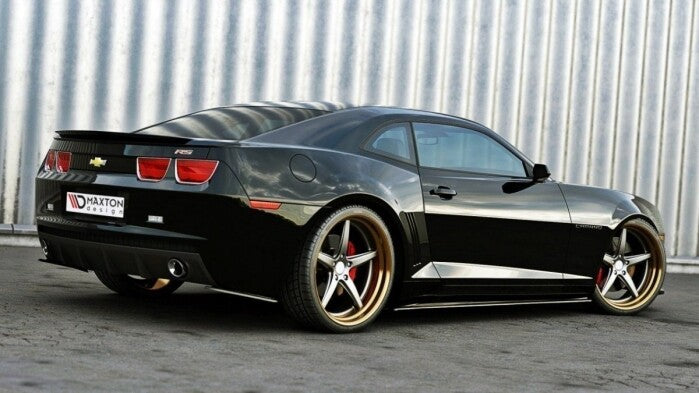Seitenschweller Ansatz (Paar) passend für Chevrolet Camaro SS / Standard Mk5 schwarz Hochglanz