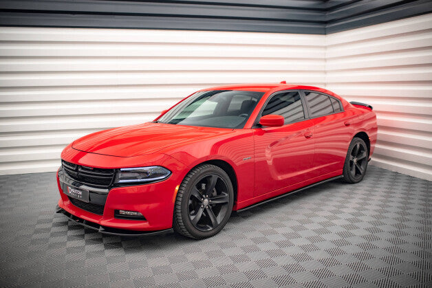 Seitenschweller Ansatz (Paar) passend für Dodge Charger RT Mk7 FL schwarz Hochglanz