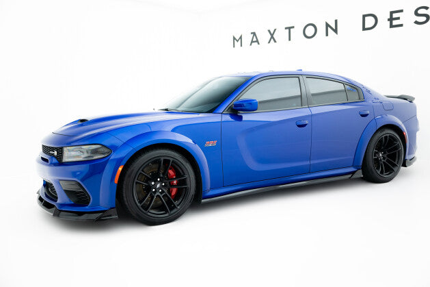 Seitenschweller Ansatz (Paar) passend für Dodge Charger RT Scat Pack Widebody Mk3 FL schwarz Hochglanz