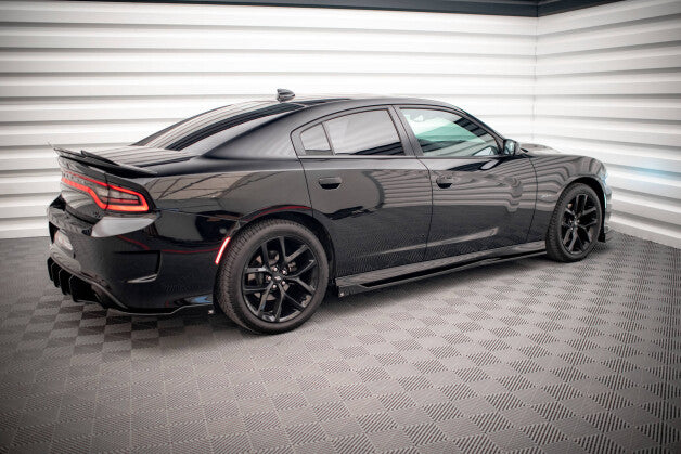 Seitenschweller Ansatz (Paar) passend für Dodge Charger SRT Mk7 FL schwarz Hochglanz